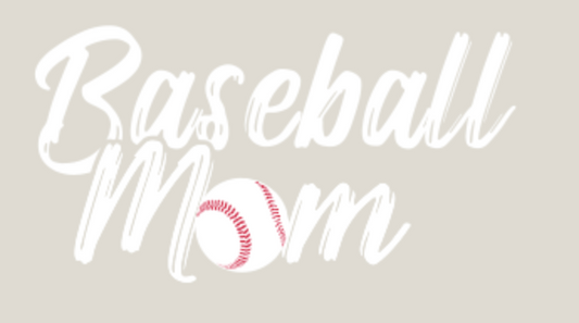 Baseball Mom Brushed Stroke Design