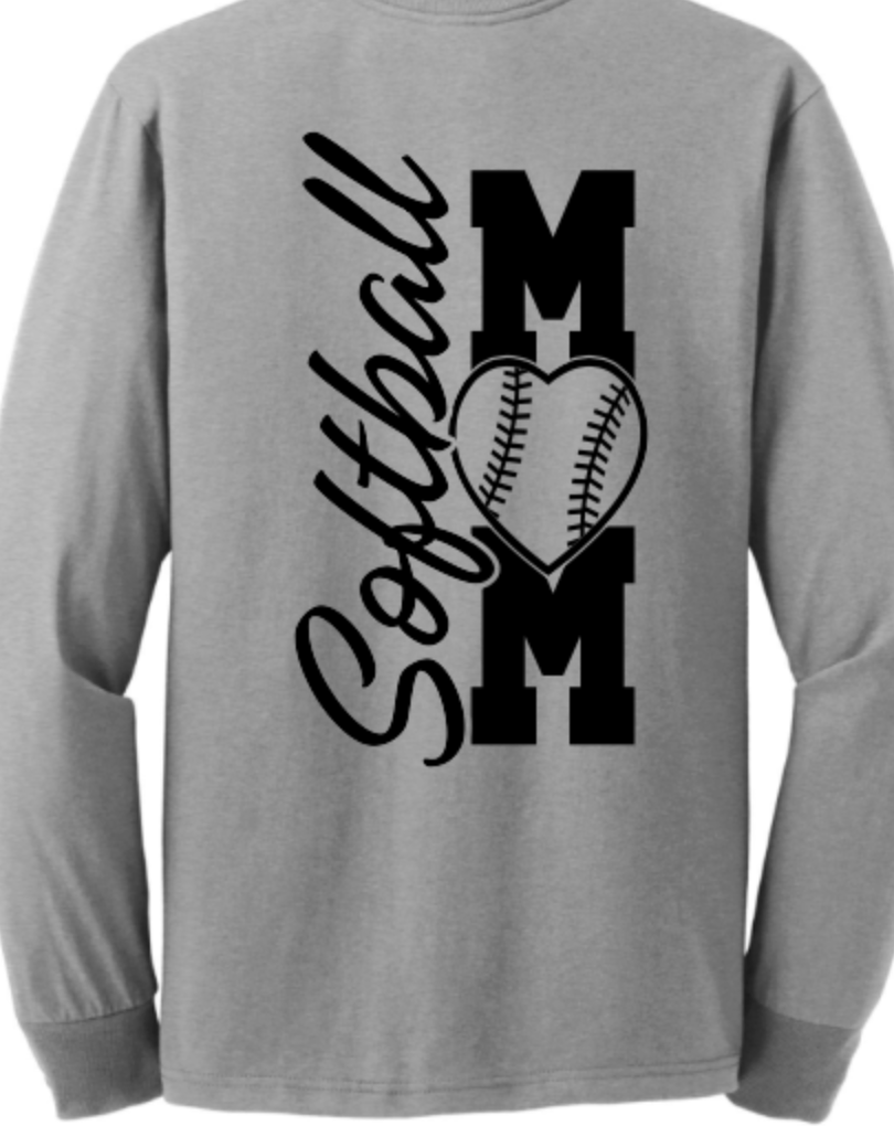 Softball Mom Love- Long Sleeve