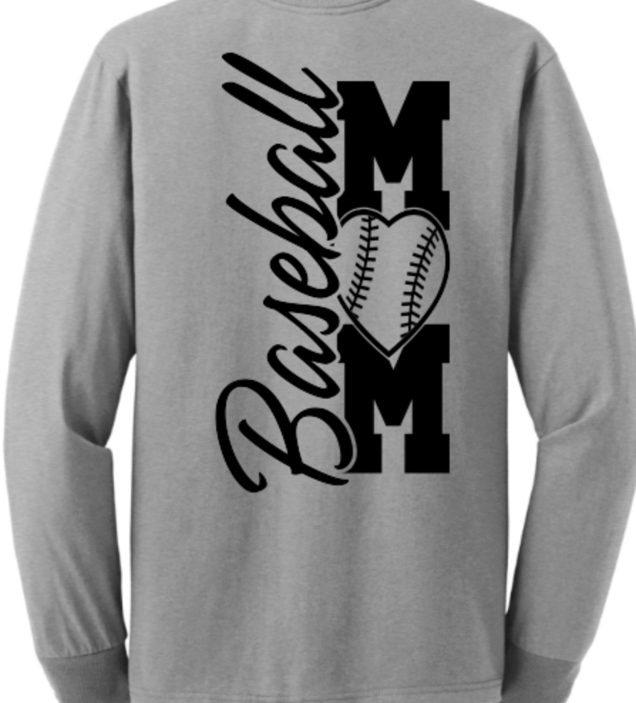 Baseball Mom Love- Long Sleeve